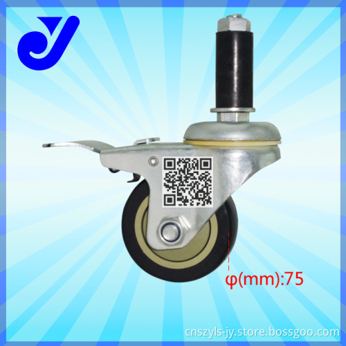 Jy-305 Medium Duty PU Caster|3 Inch Casters|Industrial Casters|Logistic Roller Bearing Casters